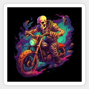 Epic Skeleton Motorcycle Magnet